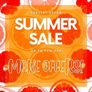 Reasonable offers are gladly welcomed! Bundle discounts. SUMMER SALE!!